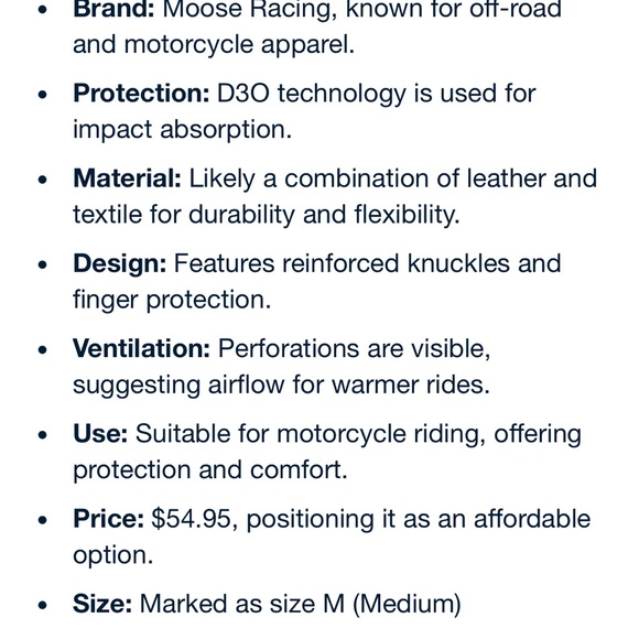 Moose Racing High-Performance Gloves - Picture 5 of 5